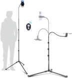 87" Phone Tripod, Overhead Flexible Tall Tripod Stand by CAMBOFOTO
