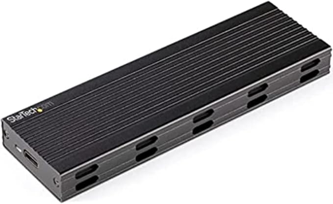 StarTech.com USB-C 10Gbps to M.2 NVMe or M.2 SATA SSD Enclosure, Portable by StarTechcom