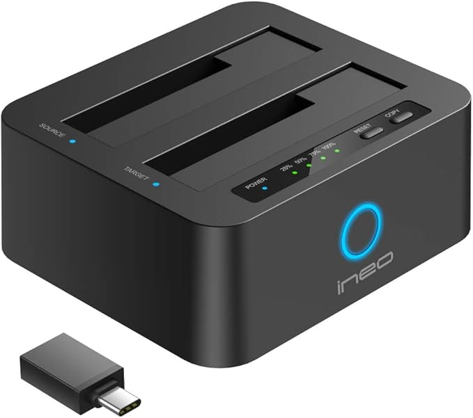 ineo USB 3.1 Gen1 to SATA 2.5" or 3.5 inch SSD/HDD Docking Station by ineo