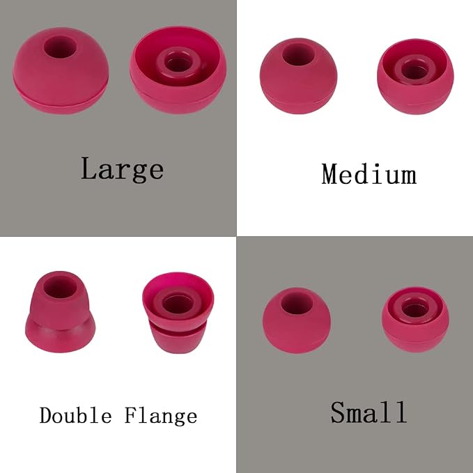 4 Pairs Earbud Replacement Tips Silicone Earbud Tips Compatible - Image 3