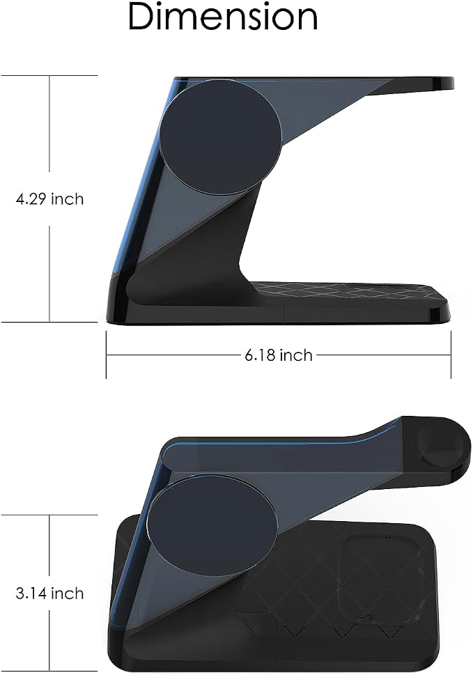 3 in 1 Charging Station for Apple Devices, Mag-Safe Charger Stand, Wireless - Image 7