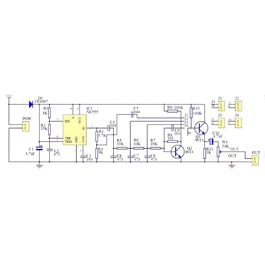 Soldering Practice Kit DIY Multiplex Waveform Generator Plug-in Circuit Kit - Image 7
