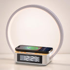 Wireless Charging Station with Alarm Clock, Bedside Lamp with Sunrise Wake-Up by Unknown