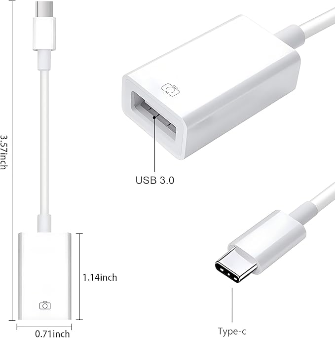 Type-c to USB Adapter, USB-C to USB-A 3.1 Gen1 Female Adapter Cable Converter - Image 7