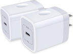 USB C Wall Charger, 8 7 6 Plus, Samsung Galaxy S24 S23 S22 S21 Ultra S20 A14 by CIQILY