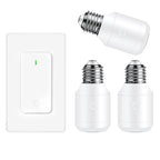 Remote Control E26 E27 Light Bulb Socket Adapter, Max 500W, No Wiring Needed by greencycle