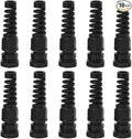 Strain Relief Cord Connector, CGELE 10 Pack NPT 1/4" Waterproof Cable Gland by CGELE