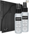 Sparkle Anti-Reflective Lens Cleaner Spray kit | 2oz Glasses Cleaner Spray + by OPTIPAK