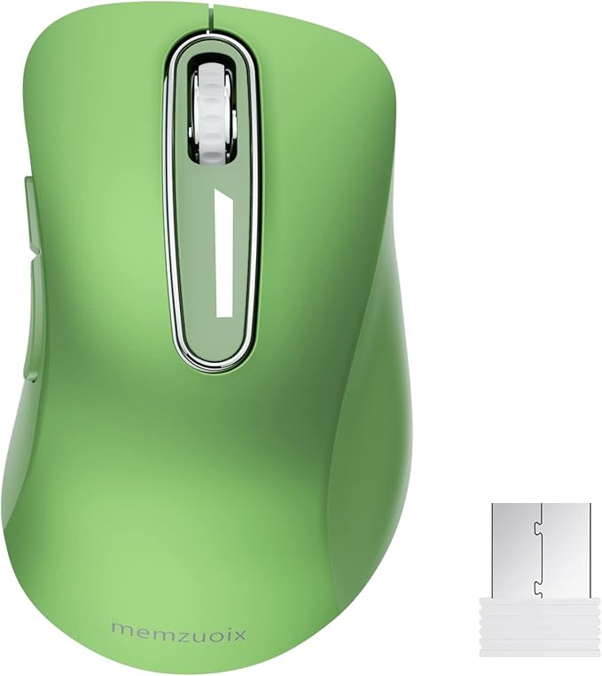 memzuoix 2.4G Wireless Mouse, 1400 DPI Mobile Optical Cordless Mouse by memzuoix