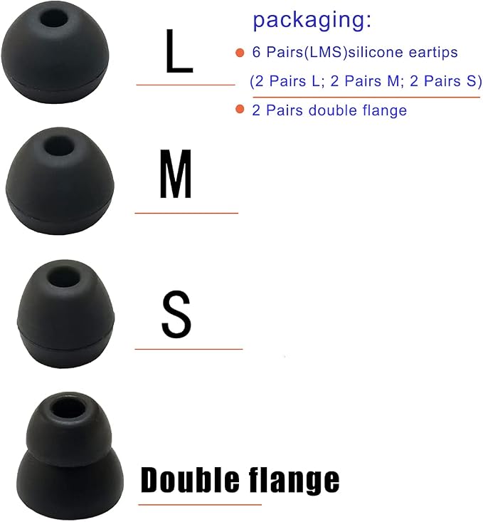 Silicone Earbuds Tips for Powerbeats Pro & 2/3 Replacement Eartips 8 Pairs - Image 3