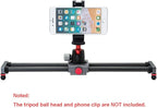 16 inches/40cm Mini Table Top Video Camera Slider Carbon Fiber Rail Rods - Image 2