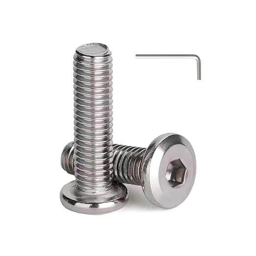 1/4-20 x 2 Flat Head Hex Socket Cap Screws Bolts, 304 Stainless Steel 18-8 by MoyoCodi