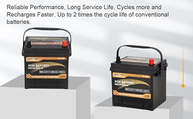 Weize Platinum AGM Battery BCI Group 35 Automotive Battery, 36 Months Warranty - Image 8