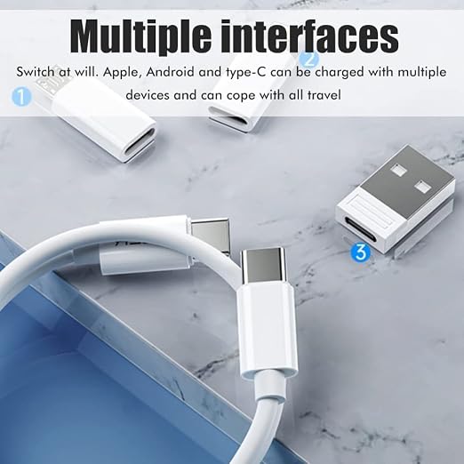 Multifunctional Data Cable Conversion Head Portable Storage Box, Phone Holder - Image 2