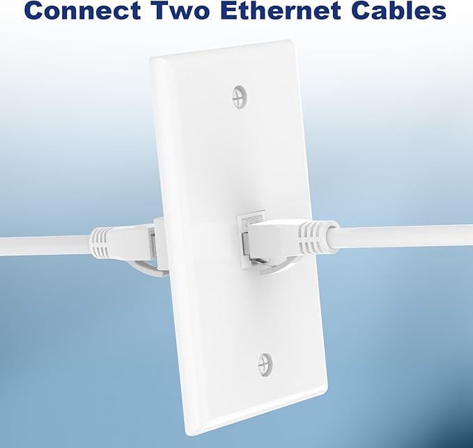 VCE 6-Pack Ethernet Wall Plate, RJ45 CAT6 Wall Plate - Image 3