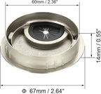 uxcell Cable Hole Cover, 2.4Inch/60mm Zinc Alloy Desk Wire Cord Cable Grommets - Image 2