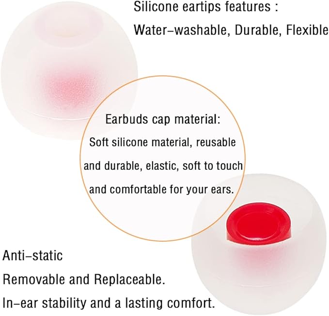18 Pairs Silicone Earbud Tips Replacement Ear Tips - Image 5