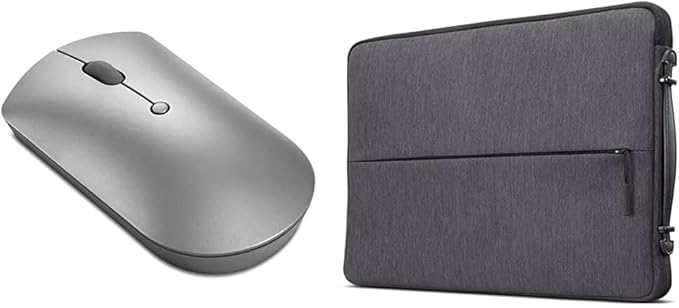 Lenovo 600 Bluetooth Silent Mouse, Adjustable DPI, 4 Button & Urban Laptop by LENOVO