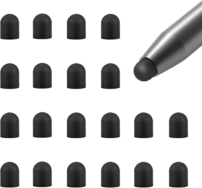 20Pcs Replacement Tips Silicone Rubber Touch Screen Pens Tips by YOLUFER
