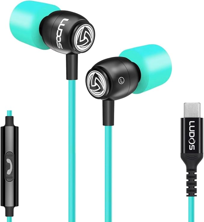 LUDOS Clamor USB C Headphones for iPhone 16 15 Pro Max Plus iPad Pro, 5 Years by Ludos
