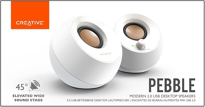 Creative Pebble 2.0 USB-Powered Desktop Speakers - Image 8