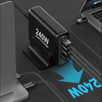 240W USB C Charger, GaN Tech 5-Ports PD 100W PPS45W QC3.0 30W Super Fast - Image 2