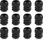 Cable Gland 12 Pack 3/4" NPT Waterproof Adjustable Connector Strain Relief Cord by CGELE