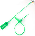Leadseals 100 Green Plastic Tamper Seals, Zip Ties by LeadSeals