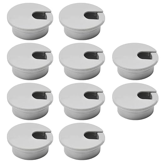10 Pcs Desk Grommet 2" / 50 mm, Desk Cord Hole Cover, Cable Grommet ABS Plastic by EASYEAH