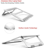 Laptop Stand, Aluminum Portable Foldable Laptop Support Stand Holder Desk Table - Image 2