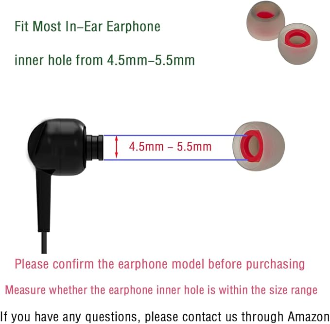 10 Pairs Small Earbud Tips Replacement Ear Tips - Image 4