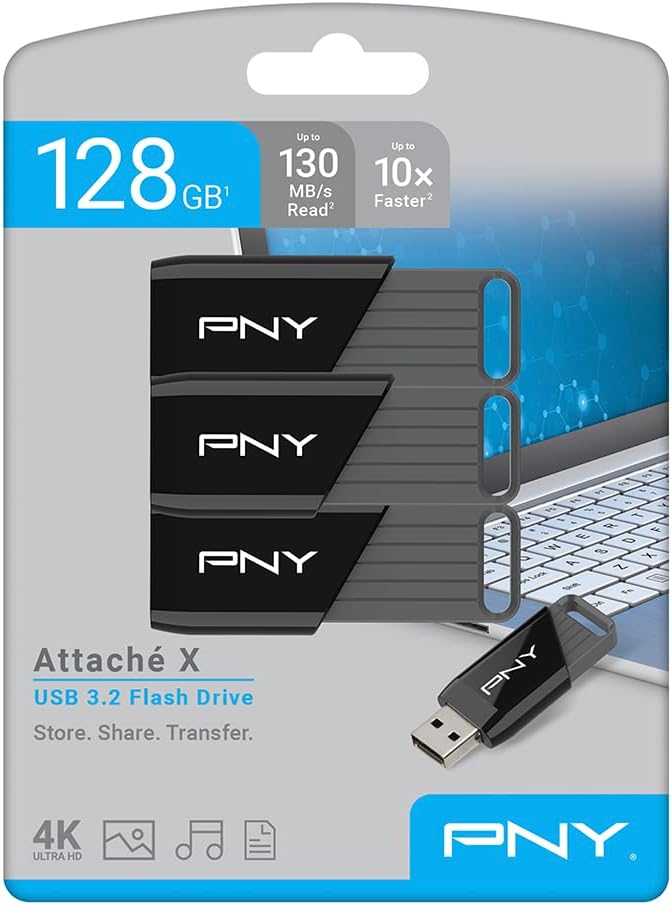 PNY 128GB Attaché X USB 3.2 Gen 1 Flash Drive, Advanced Performance Up to - Image 10