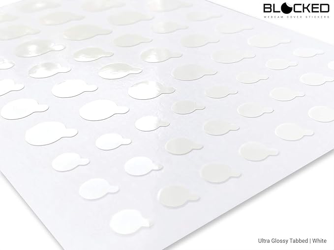 BLOCKED Stackable Webcam/Camera Vinyl Covers | 456 Low-Tack Restickable Webcam - Image 5