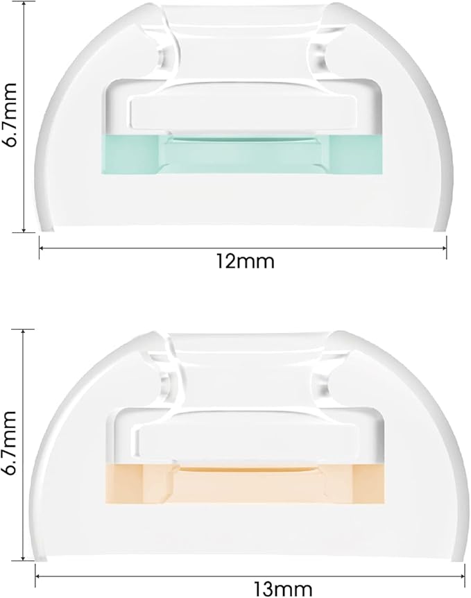 SpinFit CP1025- L/ML- Medical Grade Silicone Patented Ear Tips, Secure Fit and - Image 2