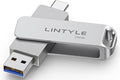 256GB External SSD up to 450MB/s Metal Housing, Dual Type C+ A USB 3.2 Gen 1 by LINTYLE