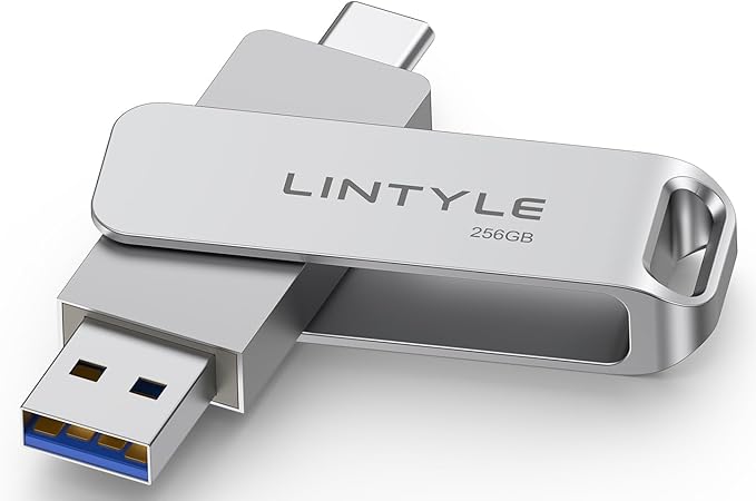 512GB USB External SSD up to 450MB/s Metal Housing, Dual Type C+ A USB 3.2 Gen by LINTYLE