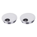 2 Pack Desk Grommet 2 Inch 50mm, Zinc Alloy Computer Desk Wire Hole Cover by Unknown