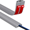 Floor Cord Covers for Wires 12FT Cable Hider Wire Cover Self Adhesive Cord by JAHOMFAI