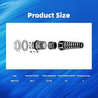 Strain Relief Cord Connector, CGELE 5 Pack NPT 3/4" Waterproof Cable Gland Cord - Image 2