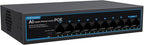8 Port Gigabit PoE Switch with 2 Gigabit Uplink, 802.3af/at, 120W Built-in Power by Unknown