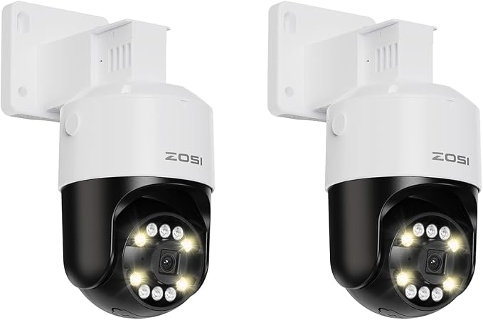 ZOSI 2 x C296 5MP 3K PoE PT Add-on Camera Outdoor by ZOSI