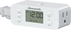 DEWENWILS 24 Hour Programmable Digital Timer Outlet, Timers by DEWENWILS