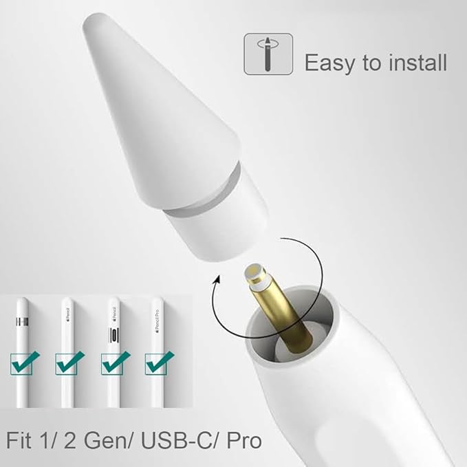 Replacement Tips for Apple Pencil 2nd Generation/ 1st Generation Tips, iPencil - Image 2