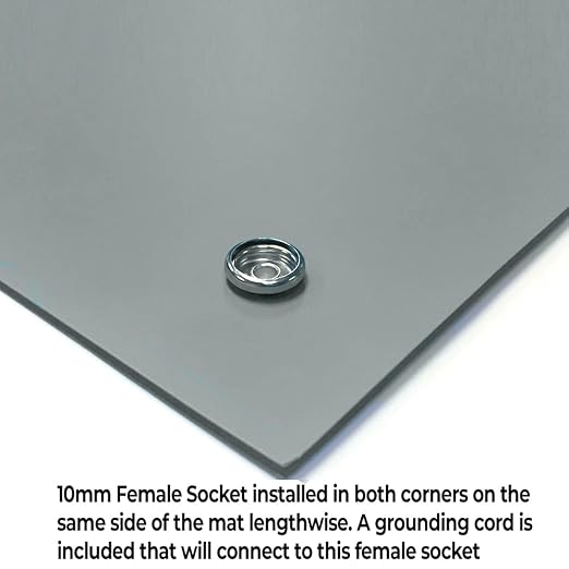 RubberStat Dual Layer ESD Compliant Workstation Rubber Table Mat Kit, Cell - Image 2