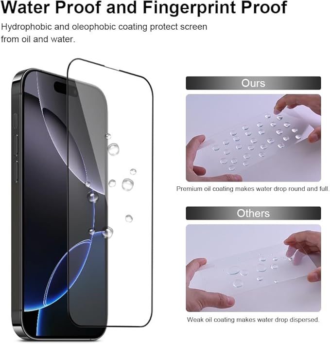 2 pack Full 9H+ Military Grade Glass Screen Protector - Image 5