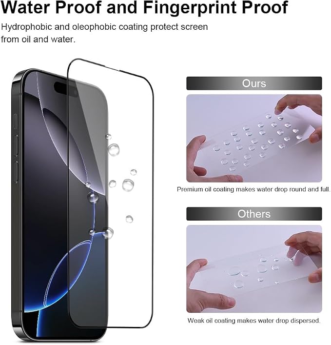 2 pack Full 9H+ Military Grade Glass Screen Protector - Image 5