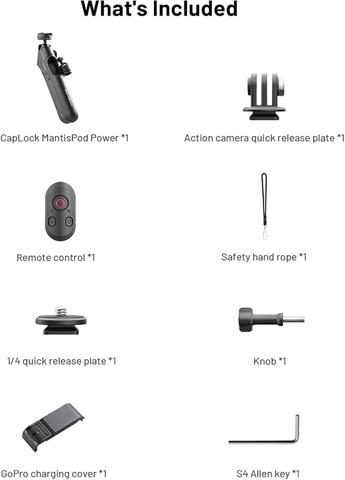 PGYTECH CapLock MantisPod Power, 5000mAh Battery Grip Handle Mount - Image 8