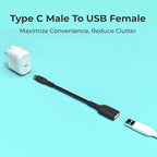BLACK+DECKER USB C to USB A Adapter, USB C Male to USB Female Adapter Nylon - Image 3