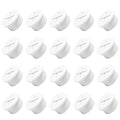 20Pcs Desk Grommet, 3/4" White Silicone Cord Hole Cover, Flexible Rubber Wire by EASYEAH