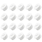 20Pcs Desk Grommet, 3/4" White Silicone Cord Hole Cover, Flexible Rubber Wire by EASYEAH